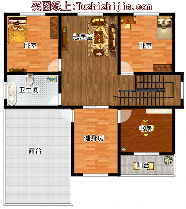 160平方米二層小別墅設(shè)計(jì)圖紙及效果圖大全，12X13米