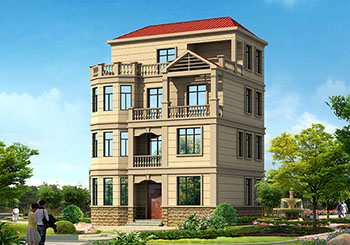 90平小戶型四層房屋設計圖，農村自建別墅推薦