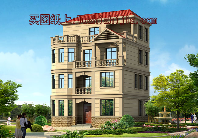 90平小戶型四層房屋設計圖，農村自建別墅推薦