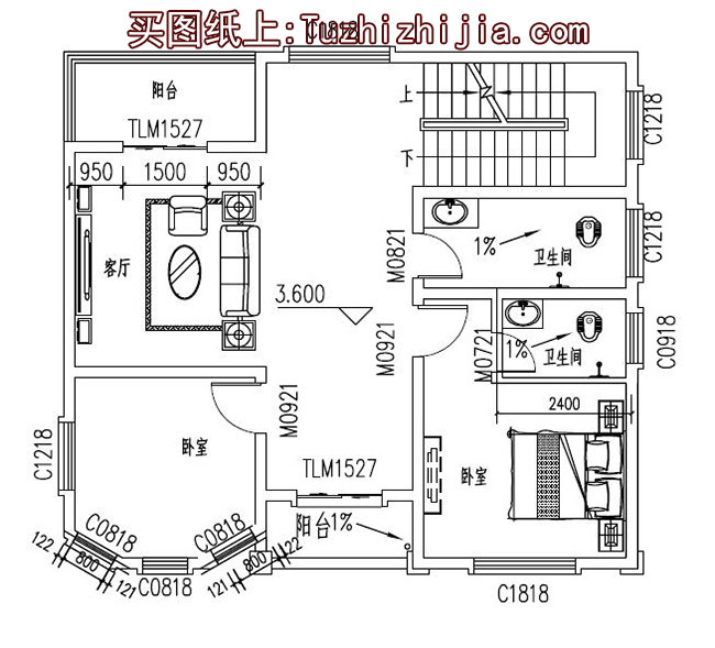 90平小戶型四層房屋設計圖，農村自建別墅推薦