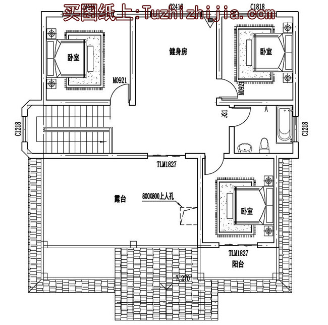 帶車庫現(xiàn)代三層樓房設(shè)計圖,外觀效果圖時尚、美觀