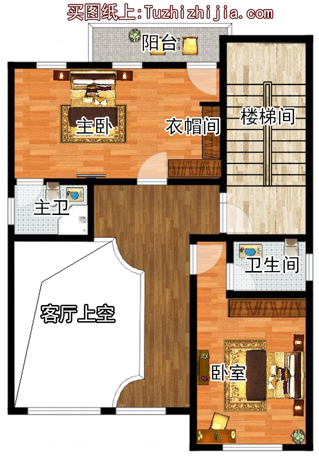 農(nóng)村四層復(fù)式房屋設(shè)計(jì)圖紙，占地105平方米預(yù)算35萬左右