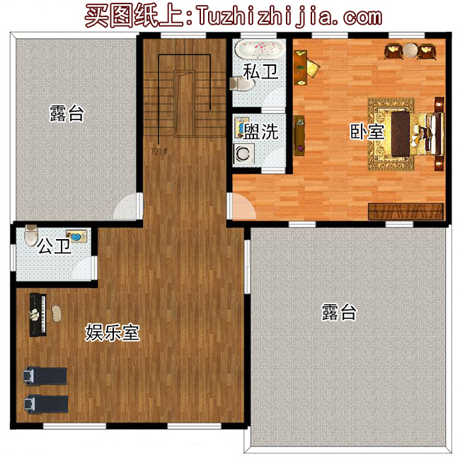 高端大氣四層復式別墅房屋設計圖，含外觀效果圖