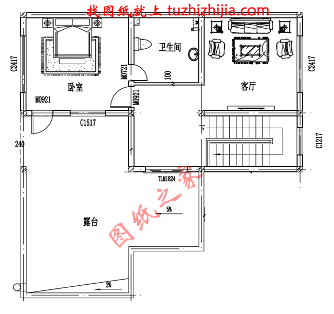 最新140平米三層自建房屋設計圖紙，本戶型帶小院