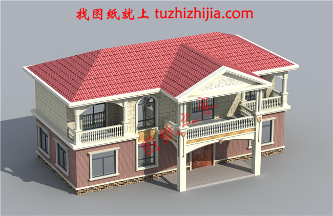 時尚大方的農村二層自建房屋設計圖紙，占地120平米左右