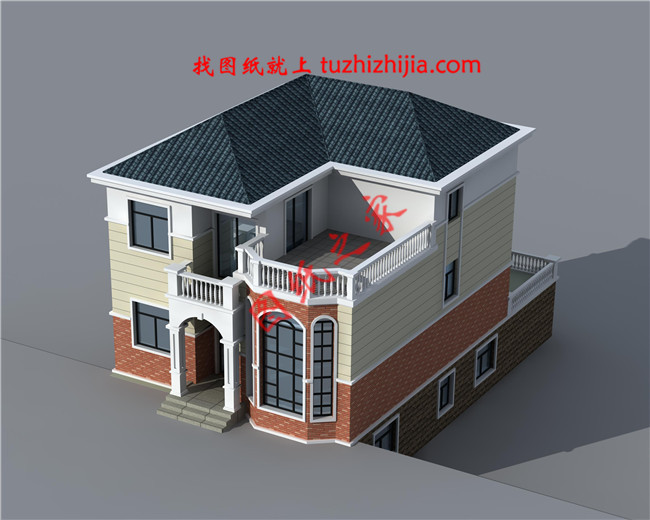 二層自建房屋設計圖,帶小院,帶地下室,外觀現代、時尚,內部布局合理