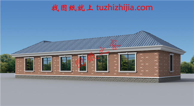 一層三合院自建房屋設計的圖紙,建筑面積200平米左右