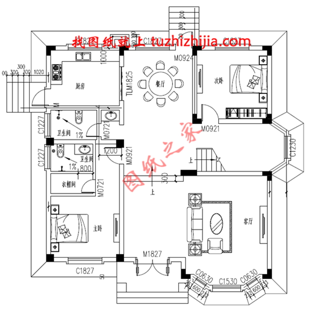 150平米簡(jiǎn)單大方的三層農(nóng)村自建房設(shè)計(jì)圖，坡層頂，色彩鮮明，布局合理實(shí)用