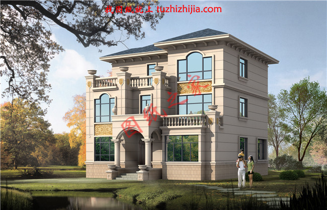 新農(nóng)村三層小別墅設(shè)計(jì)圖紙,占地160平左右,好看不貴