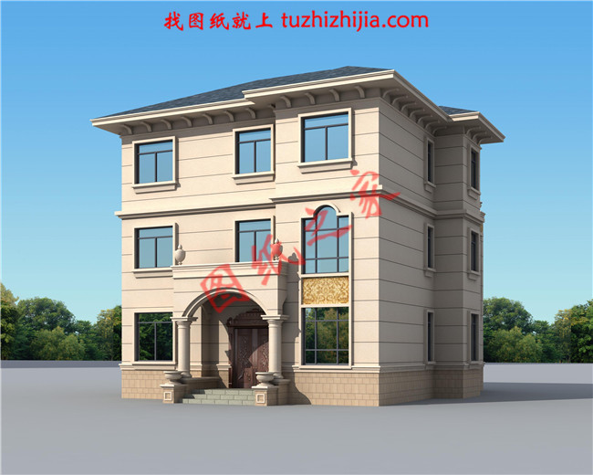 新農(nóng)村三層小別墅設(shè)計(jì)圖紙,占地160平左右,好看不貴