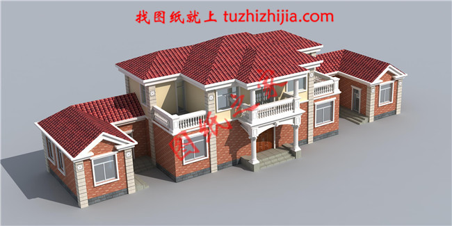 經典二層農村自建房屋別墅設計圖紙,占地110平米左右