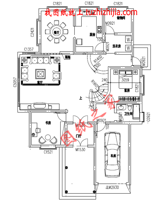 帶車庫三層農村小別墅設計圖,最新的設計,款式新穎