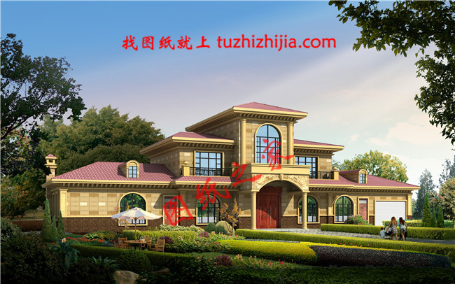 五星級土豪二層半小別墅,占地240平米,外觀大氣豪放