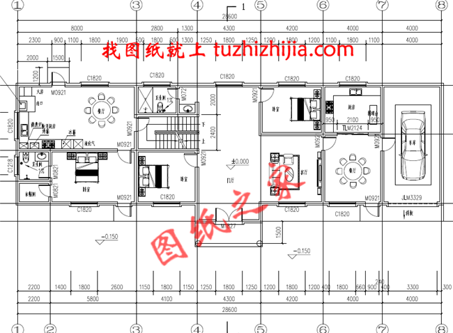 五星級土豪二層半小別墅,占地240平米,外觀大氣豪放