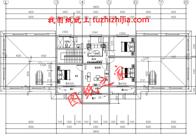 五星級土豪二層半小別墅,占地240平米,外觀大氣豪放