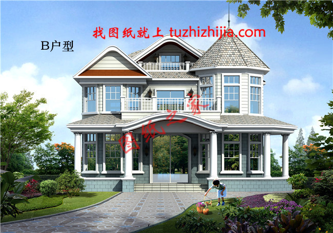 二層農村小別墅，占地160平方米，今年最接地氣的農村小別墅