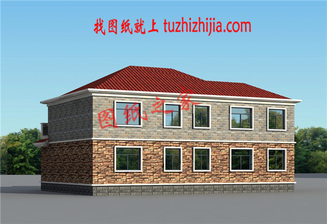 30萬以下的經典二層新農村別墅設計圖紙及效果圖，簡單大氣