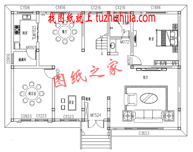 30萬以下的經典二層新農村別墅設計圖紙及效果圖，簡單大氣