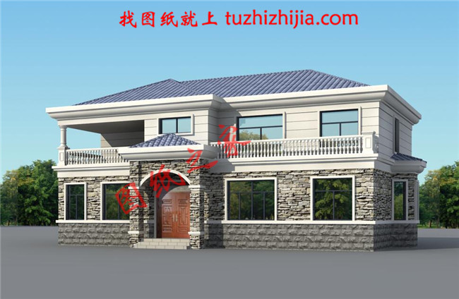 簡約大氣170平米二層別墅設計圖，戶型布局經典、實用，二樓空間利用率高，布局巧妙