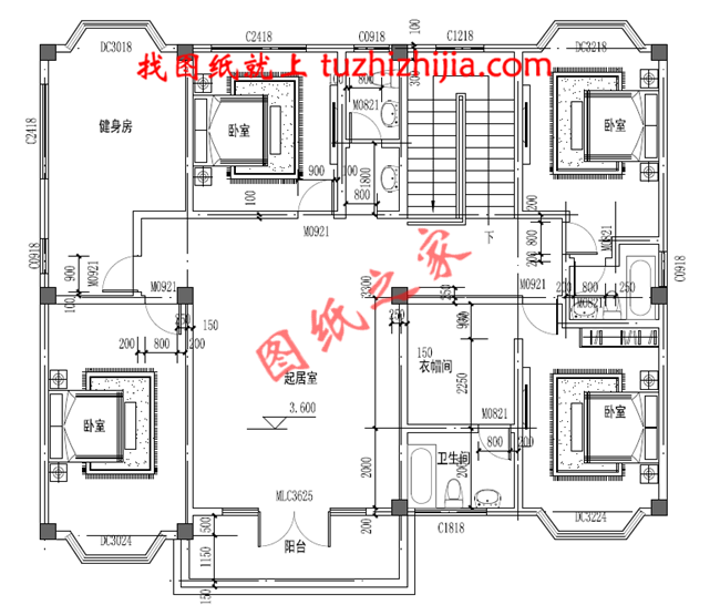 帶車庫二層別墅外觀效果圖,別墅圖片大全,帶地下平臺,精致布局完美錯落