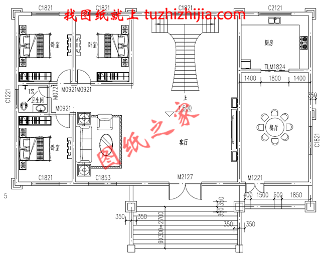 二層小別墅外觀圖片,別墅圖紙,外觀時尚,布局簡單實用,挑空的客廳設計