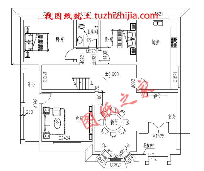 二層農村小別墅設計圖,造價經濟實惠,參考價30萬以內