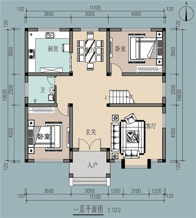 力薦：12x10米農(nóng)村自建房圖紙幾套，保證看了喜歡