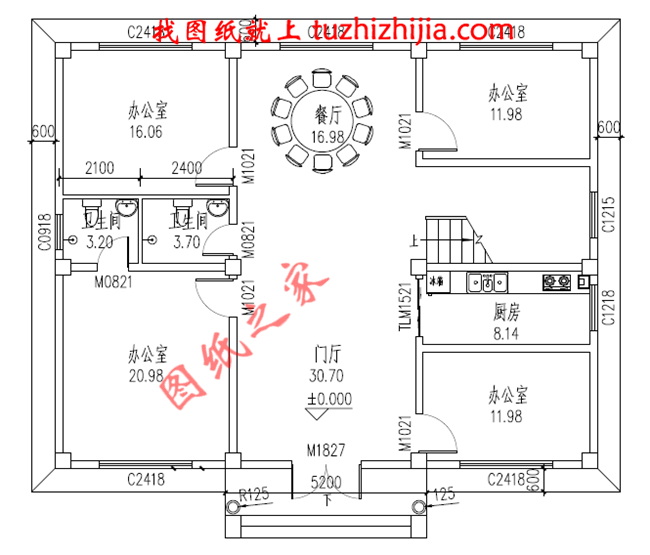三層新農村房屋設計圖,占地150平米,帶露臺,多臥室戶型