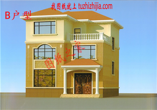 小戶型農村三層房屋設計圖，占地120平米，布局非常合理，外表典雅華美