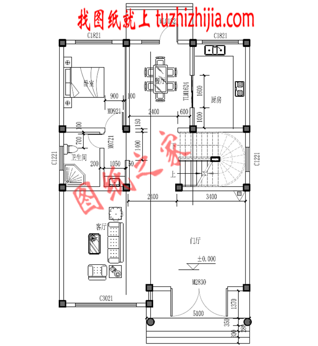 小戶型農村三層房屋設計圖，占地120平米，布局非常合理，外表典雅華美