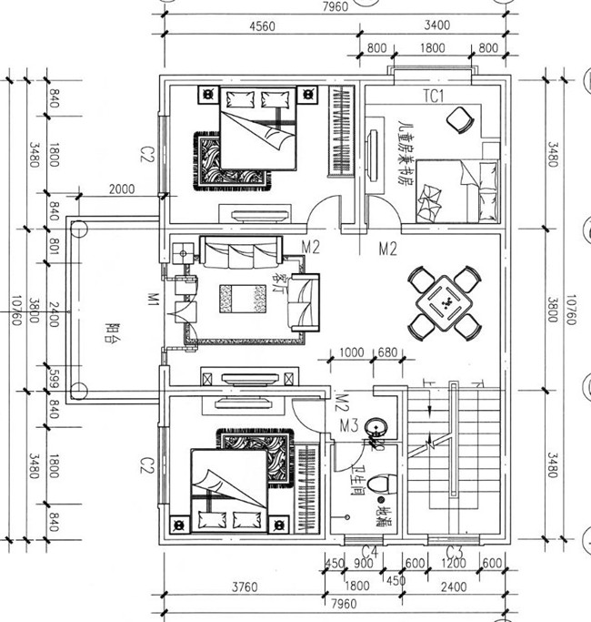 不攀比，80平方米房屋設計圖精選，夠用、經濟就好