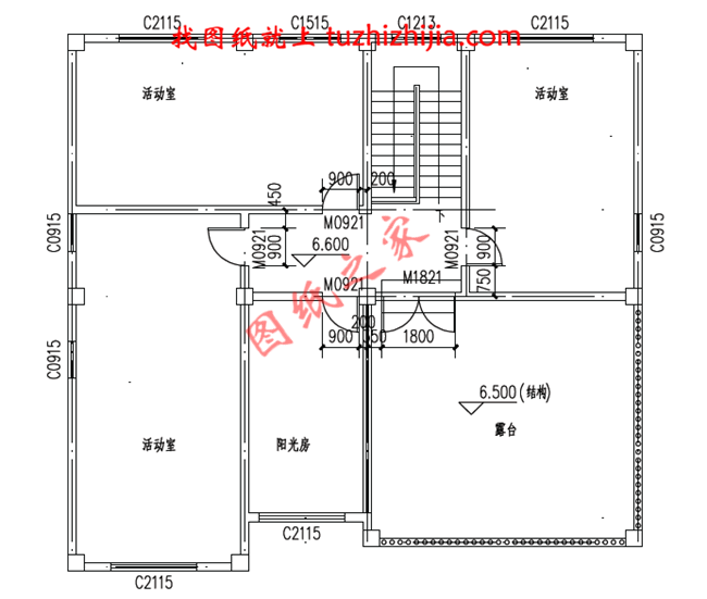 復式三層別墅設計圖片及全套圖紙,客廳中空,外觀為歐式建筑的風格,高端大氣
