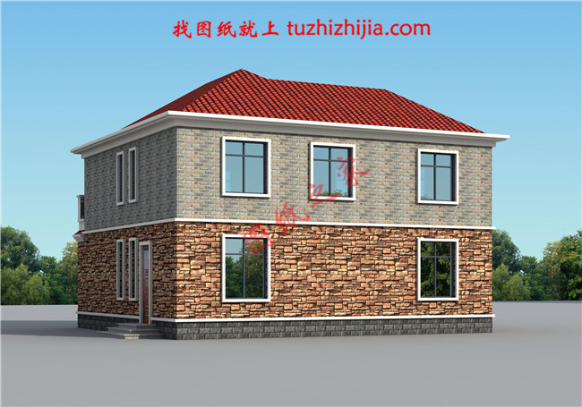 二層半別墅設計圖，占地150平米，帶露臺，地中海風格，內部布局合理