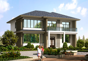 別致漂亮二層別墅設計圖紙，占地160平米左右，精致的外觀，讓人