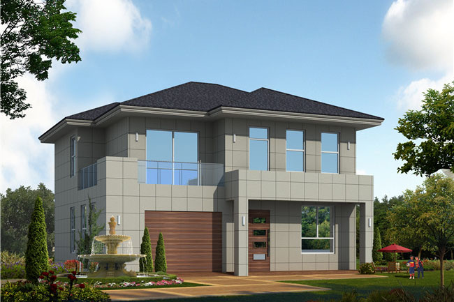 農村現代新式二層樓房設計圖，超時尚