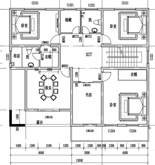 農村現代新式二層樓房設計圖，超時尚
