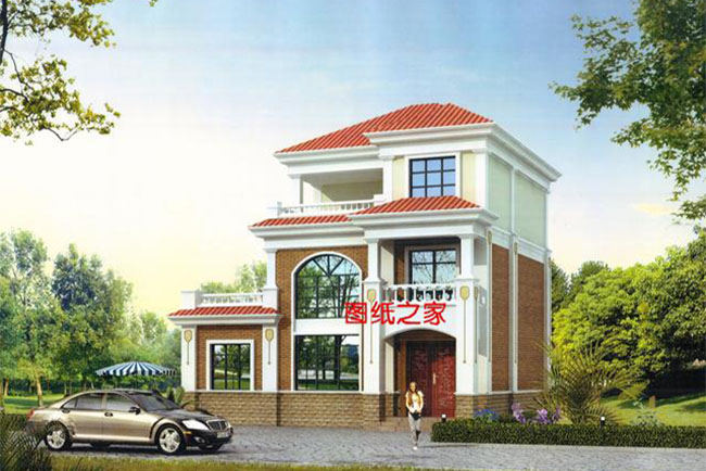 25萬左右農(nóng)村三層別墅圖，朋友看了都豎大拇指