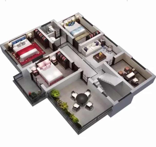 12X10米兩層自建房屋設計圖，喜歡的收藏啦