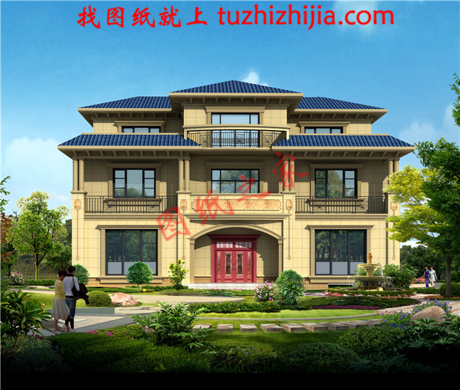 2018最受歡迎的三層農(nóng)村小別墅設(shè)計(jì)圖紙,占地155平方米,外觀大氣磅礴