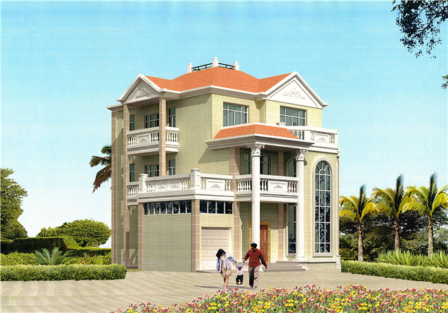 實拍農村三層經典別墅實景圖，美極了