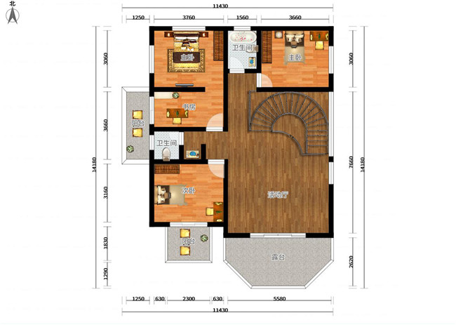 實拍農村三層經典別墅實景圖，美極了