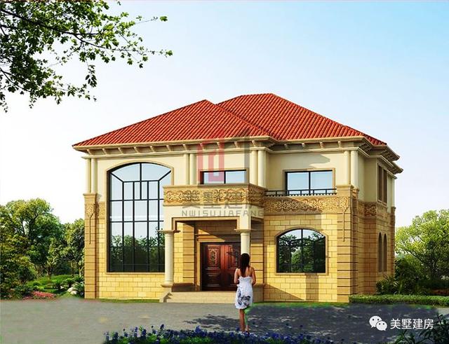 現代又美觀的兩層復式小別墅方案，自建房的別錯過