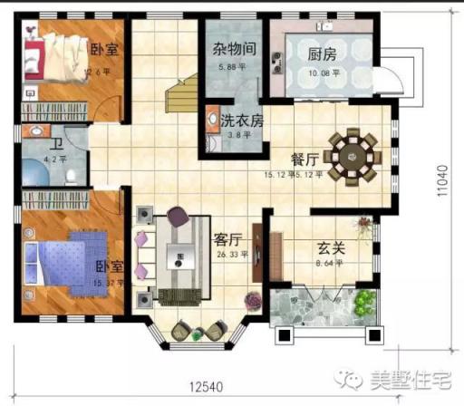 25萬(wàn)搞定的2層現(xiàn)代小別墅方案，附建好的實(shí)景圖