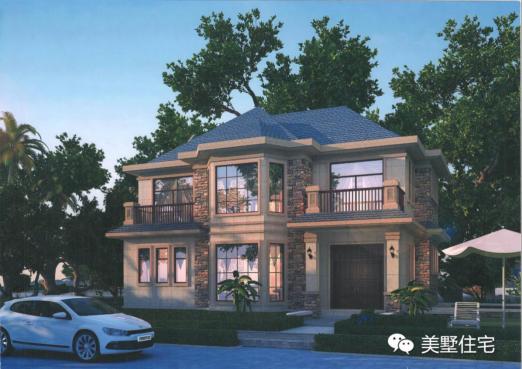 25萬(wàn)搞定的2層現(xiàn)代小別墅方案，附建好的實(shí)景圖