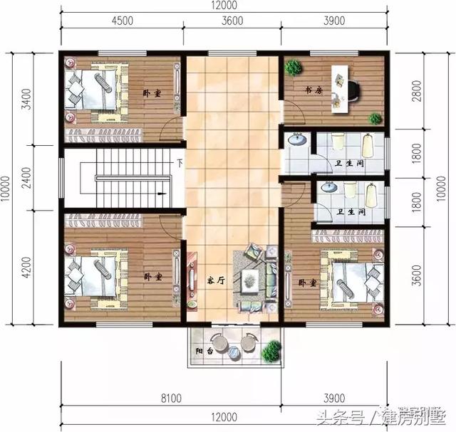 5款開間12米的別墅設計圖方案，2026年很受歡迎