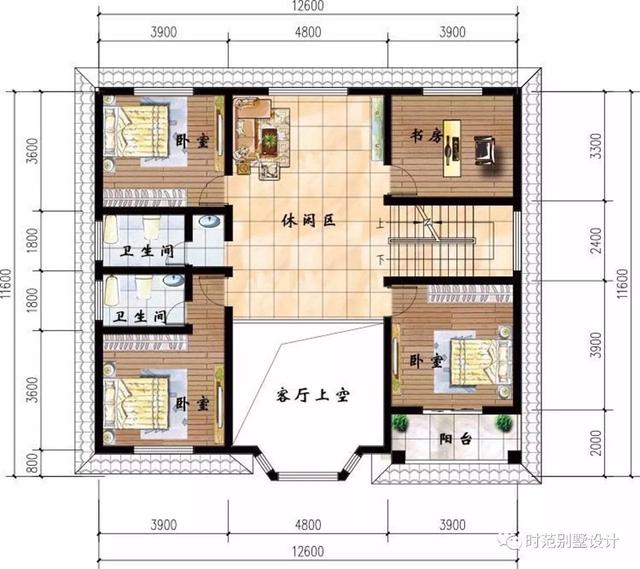 12*11米農村別墅戶型圖，附建好的實拍圖+全套圖紙