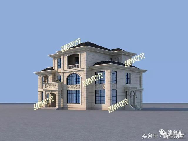 帶堂屋高端三層別墅圖，我有宅基地肯定建這套