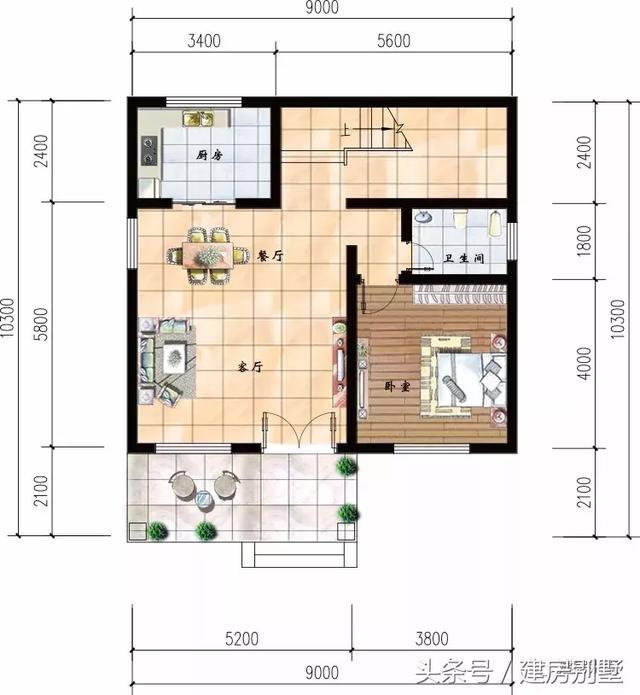 3款小開間別墅設計方案圖，小開間這樣建才好看