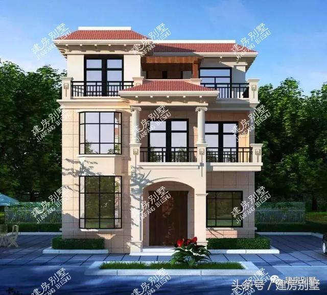 3款小開間別墅設計方案圖，小開間這樣建才好看