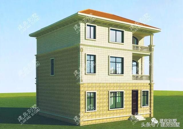 2款造價40萬的三層別墅設計方案，農村建超值